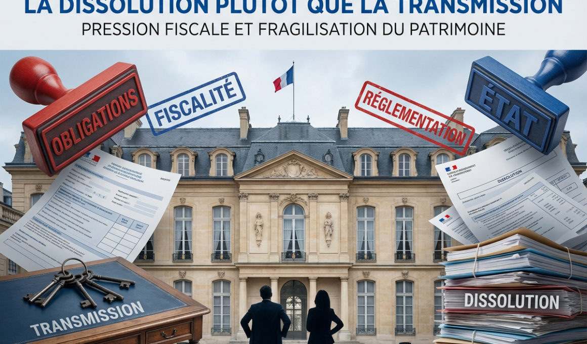 dissolution plutôt que la transmission