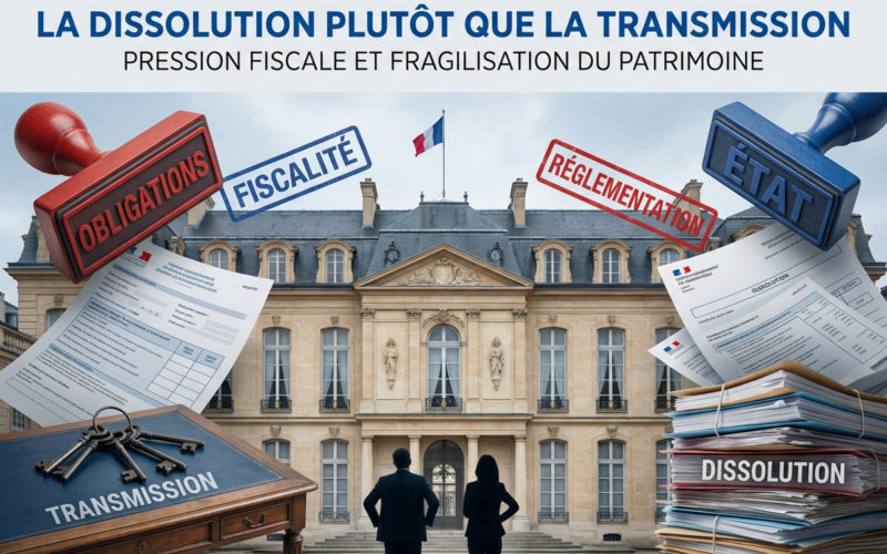 dissolution plutôt que la transmission